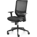 Dauphin Trend Office Bürodrehstuhl Sync2 mesh task 9242 Netz Rückenlehne, verstellbare Lumbalstütze - Schwarz