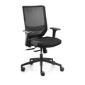 Trend Office Bürodrehstuhl Mesh Armlehnen,verstellb.schwarz 410-520mm
