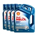 SHELL Helix HX7 5W-40 Motoröl MB 229.3, VW 502 00, VW 505 00, 4x5 Liter