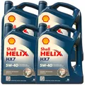 4x5  Liter Shell Helix HX7 5W-40 Motoröl 5W40 MB 229.3 VW 502.00 505.00  Renault