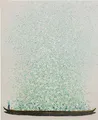 Kare Design Leinwandbild Flower Boat, Beige/Grün, Gemälde, Pastellfarben, Asia-Stil, buntes Wandbild, Canvas-Leinwand, handgemalte Details mit Acrylfarbe, Abstrakt, Modern, Wohnzimmer, 100x80x3,5cm