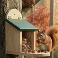 Eichhörnchen Futter Haus Holz Wetterfest Winterferfest XL Station Kasten Spender