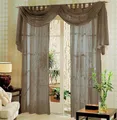 Gardinenbox Gardine (3 St), Schlaufen, transparent, Voile, Voile komplett Gardinen Set 3 teilig