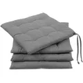 Zollner Stuhlkissen,, Braun, Textil, Quadratisch, 40x3x40 cm, Oeko-Tex® Standard 100, Wohntextilien, Kissen, Sitzkissen
