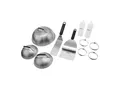 Grillfürst Plancha-Set 12tlg. - Wender, Spachtel, Schaber, Burgerglocken, Bratringe und Squeezeflaschen