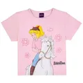 Bibi & Tina T-Shirt Bibi und Tina Top Kurz T-Shirt Sabrina Blumen ballerina rose (1-tlg) rosa 104 EU