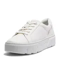 Timberland Low LACE UP Sneaker, Laurel Court White Canvas, 9