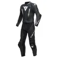 Dainese Laguna Seca 5 2-Teiler S/T Motorrad Lederkombi, schwarz/weiß, 116