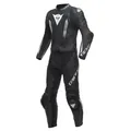 Dainese Laguna Seca 5 Zweiteiler black white Gr. 116 Lederkombi schwarz weiß
