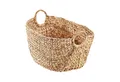 Kobolo Aufbewahrungskorb Korb aus Wasserhyazinthe mit Griffen 51x30x34 cm (51x30x34cm)