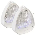 PEARL Insekten Lampe: 2er-Set USB-UV-Insektenvernichter für den Innenbereich, bis 40 m² (Mückenabwehr, Elektro-Insektenvernichter, LED)