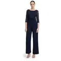Vera Mont Overall Vera Mont Jumpsuit mit Spitze (1-tlg) Spitze blau XS (34)