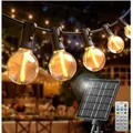 Solar Lichterkette Außen 20m LED G40 Warmweiß