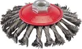 Silverline Stahldraht-Scheibenbürste, gezopft 115 mm