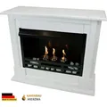 Ethanol und Gelkamin Modell Emily Premium Weiss incl. 21 teil. Set - Weiß