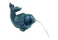 Heissner Wasserspeier Teichfigur Speier Fisch Dekor Bronze (1 St)