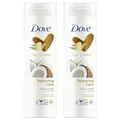 Dove Body Love Restoring Care Body Lotion für trockene Haut mit Kokosöl und Mandelmilch 400ml - 2er Pack