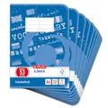 herlitz Vokabelheft A6, 14,8 x 10,5 cm, 32 Blatt, Lineatur 53 liniert mit Mittelstrich, 10 Stück