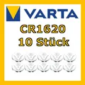 VARTA CR1620 Batterie Lithium Knopfzelle Knopfbatterie | 10 STÜCK
