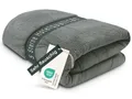 ZOLLNER Kuscheldecke flauschig XXL in 220x240 cm - super kuschelige und warme Sofadecke - waschbar bis 95°C - atmungsaktive Mikrofaser in Taupe - Hotelwäschequalität - Oeko Tex® Zertifiziert