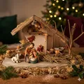 Traditionelle Weihnachtskrippe Treuf inkl. Heilige Familie K098