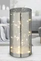 LED Licht Glas - 20cm - Deko Tisch Fenster Lampe Leuchte Zylinder beleuchtet