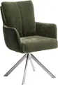 MCA furniture Esszimmerstuhl MALIA, (Set, 2 Stck), 360° drehbar, Taschenfederkern, Sitzhöhe ca. 49 cm