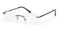FILTRAL Randlose Lesebrille/Rahmenlose Unisex Lesehilfe mit Federbügeln für Damen & Herren in anthrazit matt / +1,50 dpt. F4537126