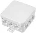 Kopp Abzweigdose Profi-Pack 10x Aufputz für den Feuchtraum 75 x 75 x 40mm spritzwassergeschützte Kabelabzweigdosen IP54 Verbindungsdosen mit 12 Kabeleinführungen grau 340604504 Kunststoff