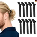 YISCOKO Haargummi Herren10 Stk,Geknotete Haarbänder-Schwarze Elastische 