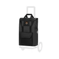 Andersen Einkaufstrolley Ersatztasche - 49 Liter - Seiten- & Fronttasche - Tragegriff - extra Innenfach - wasserabweisend - Reflektoren - faltbar - Senta 2.0 schwarz