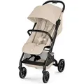 cybex Gold Buggy Beezy Blk, Beige, Textil, 45.5x107x82 cm, CE, Feststellbremse, Federung, 5-Punkte-Gurt, für Babyschale geeignet, Griff in Lederoptik, abnehmbarer Schutzbügel, Baby on Tour, Kinderwagen, Buggys