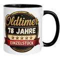 78 Geburtstag Männer Geschenk Tasse | Oldtimer – 78 Jahre Einzelstück | Lustige Geschenk Geburtstagstasse mit Spruch 78. Geburtstag | 78ter Geburtstag - Witziges Geburtstagsgeschenk Mann