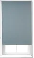 Relaxdays Verdunkelungsrollo, Hitzeschutz, Thermo Rollo Klemmfix, blickdichtes Seitenzugrollo 70x165, Stoff 66 cm, grau