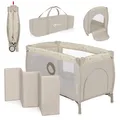 Reisebett Kombi Set 4 in 1 Bett mit Laufstall Wickelauflage ab Geburt bis 15 kg
