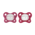 Chicco Dual Soft Gummi, Silikon Schnuller 16-36 Monate, zweifarbig, Gummiset mit