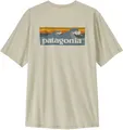 Patagonia Mens Cap Cool Daily Shirt Boardshort Logo dyno white - Größe L