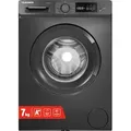 Telefunken Waschmaschine 7kg | Frontlader 1400 U/Min. | Inverter Motor | AquaStop | Schontrommel | W714AS1DI dark inox
