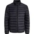 Jack & Jones 12280971_2161_S, Puffer, Uni, Erwachsener, Reißverschluss, Nylon, Schwarz - Schwarz - S