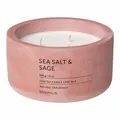 Blomus FRAGA Duftkerze Sea Salt & Sage, Duft Kerze, Beton, withered rose, 7 cm