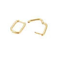 Heideman Ohrringe Damen Rectian goldfarbend aus Edelstahl gold farbend matt Ohrschmuck für Frauen ohne Stein