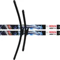 2x Scheibenwischer Wischblatt 3397007116 600mm/400mm AeroTwin SET BOSCH A116S