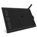 GAOMON M10K PRO 10” X 6,25" Zeichentablett mit Touch Ring, arbeitet mit AP32 Battrielosem Stift, kompatibel mit Windows/Mac/Android Handy