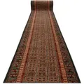 Wolle Läufer Kashqai 4301/401 Orientalisch, Rahmen Grün / Terrakotta 67cm Green 67x970 Cm