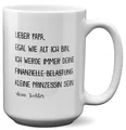 22Feels XL Tasse Papa Geschenk von Tochter, Vater Geburtstag Vatertag Weihnachten Papi Idee Haferl Kaffeetasse Männer