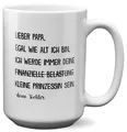 XL Tasse Papa Geschenk Vatertag von Tochter Vater Geburtstag Kaffeetasse Mann