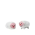 Alessi Tiny Little Sheep | AMGI10SET3 - Set bestehend aus 2 Figuren edles Design, Porzellan