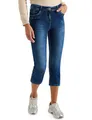 Cecil 3/4 Slim Leg Jeans im Casual Fit mid Blue Used wash 26