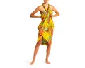 PANASIAM Sarong Pareo Wachsbatik Bunttöne aus hochwertiger Viskose Strandtuch, Viskose, Strandkleid Bikini Cover-up Tuch für den Strand Schultertuch Halstuch