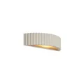 Qazqa Skandinavisch Wandleuchte, Wandlampe - Plaster - Beige, max. 10W, Geeignet für LED, 30cm, Ideal als Flur und Wohnzimmerlampe